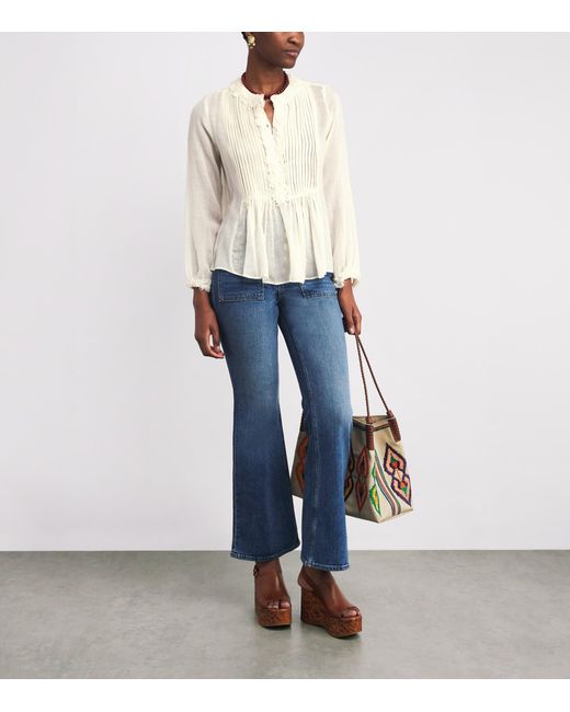 Ulla Johnson White Wool Adriel Tunic Blouse