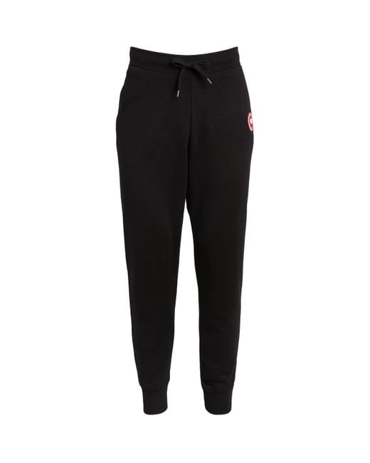 Canada Goose Black Huron Sweatpants for men