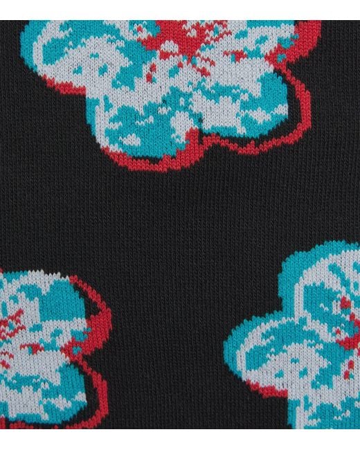 Paul Smith Black Floral Socks for men