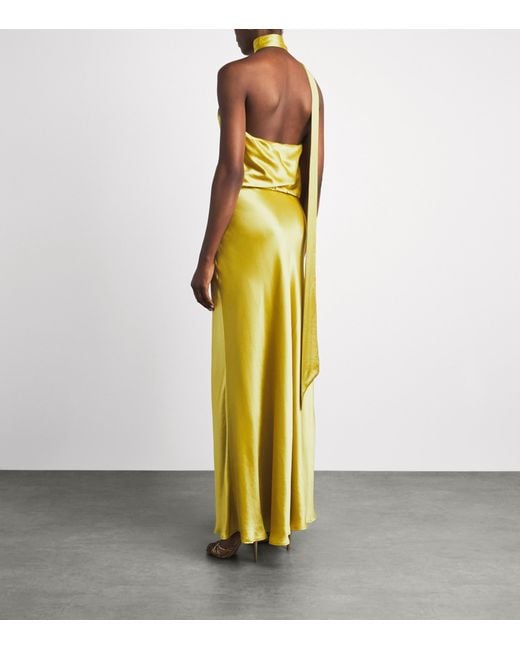 Staud Metallic Estelle Maxi Dress