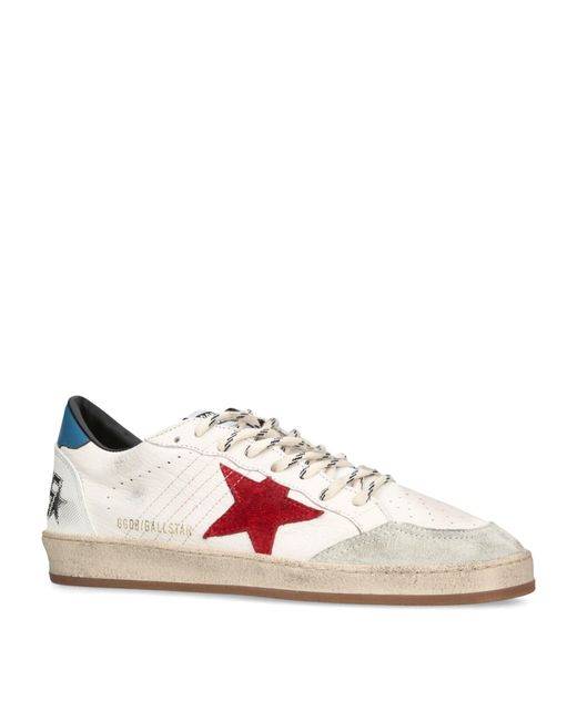 Golden Goose Deluxe Brand Pink Leather Ball Star Sneakers