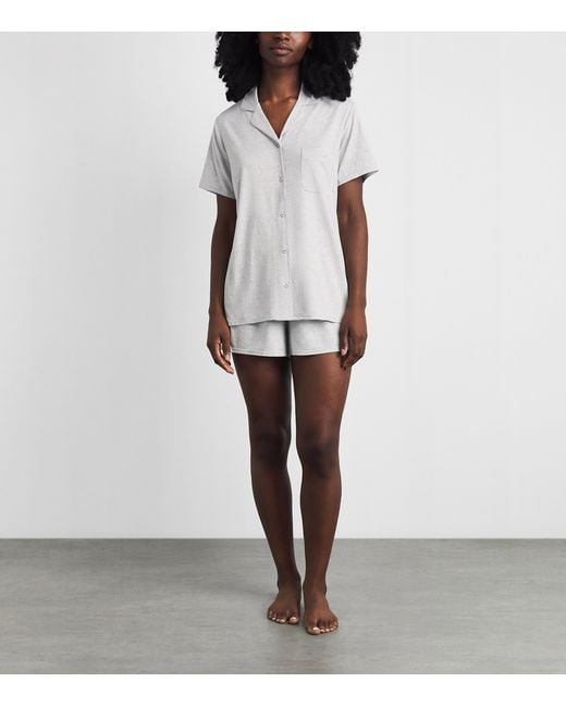 Skims White Sleep Short-Sleeve Pyjama Set