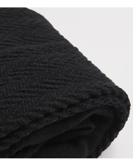 Falke Black Virgin Wool-Blend Fable Estate Tights