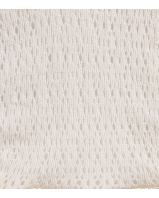 Wolford White Daisy Net Tights