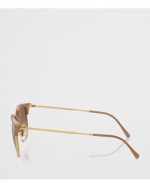 Ray-Ban Brown New Clubmaster Sunglasses
