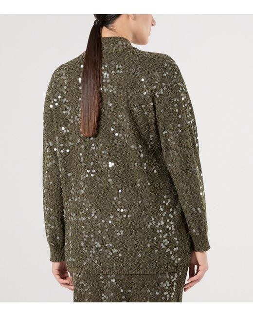Marina Rinaldi Green Embellished Cardigan