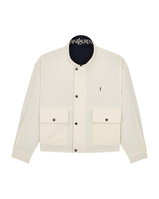 Saint Laurent Blue Cotton Reversible Jacket for men