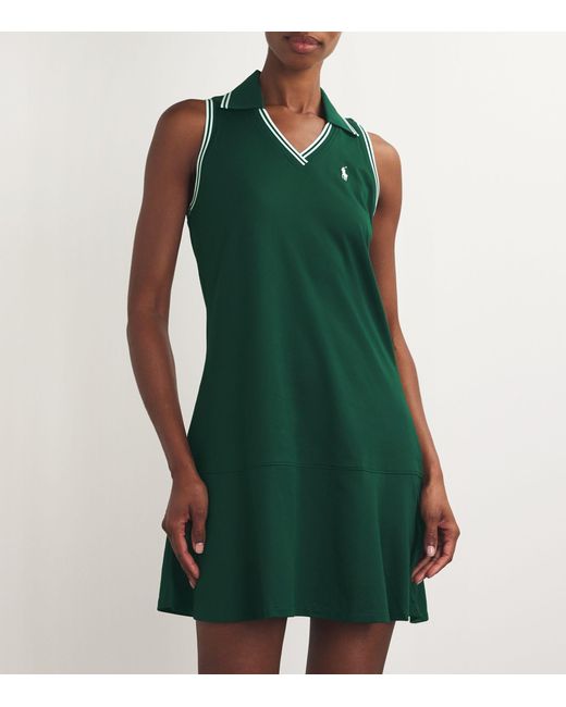 Polo Ralph Lauren Green X Wimbledon Sleeveless Polo Dress