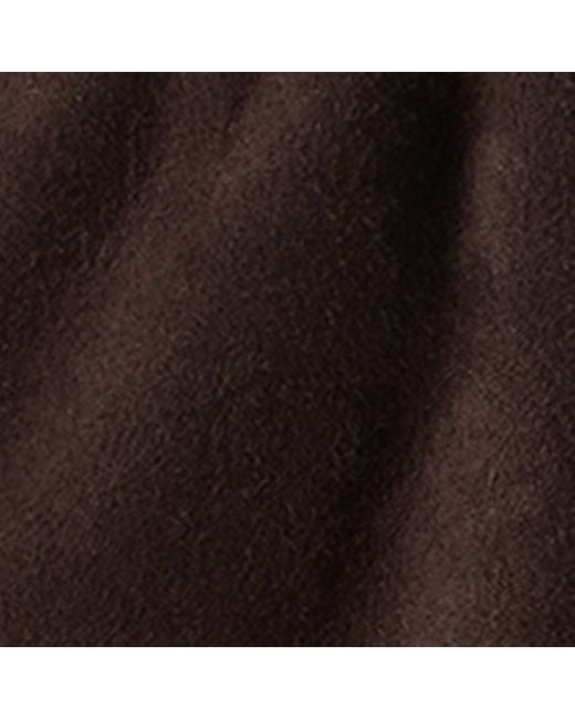 Brunello Cucinelli Brown Suede Shearling Gloves for men
