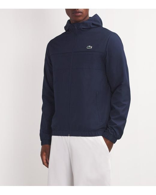 Lacoste Blue Core Performance Hooded Jacket for men