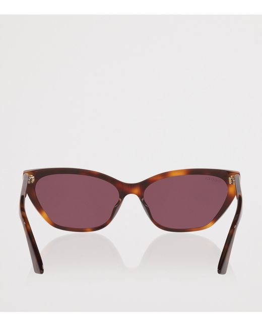 Gucci Purple Acetate Cat Eye Sunglasses