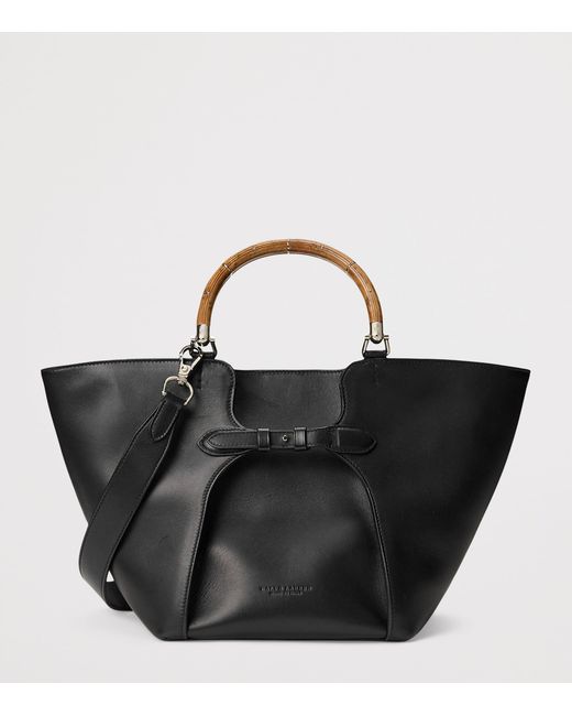 Ralph Lauren Black Leather Ralph Tote Bag