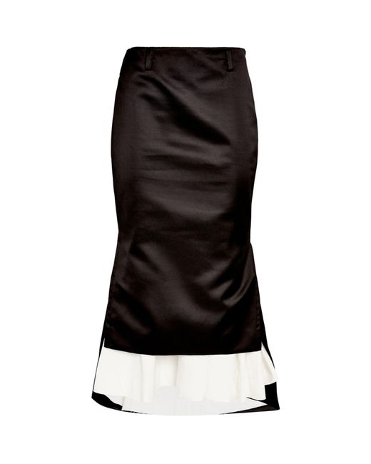 Sportmax Midi Skirt in Black | Lyst Canada