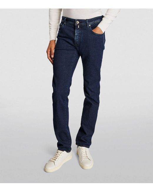 Jacob Cohen Blue Cotton-blend Slim Jeans for men