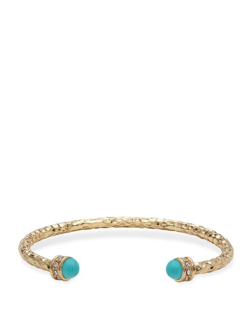Halcyon Days Natural Hammered Torque Bangle for men