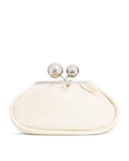 Weekend by Maxmara Natural Medium Leather Pasticcino Clutch Bag
