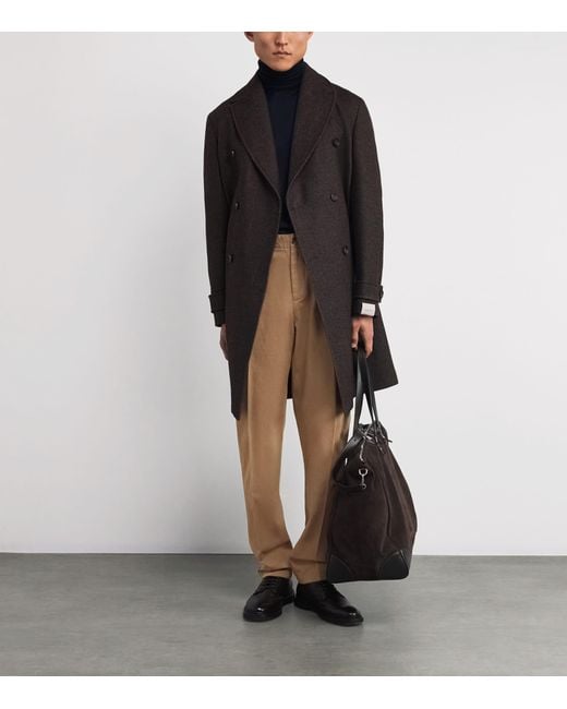 Isaia Natural Stretch-Cotton Chinos for men