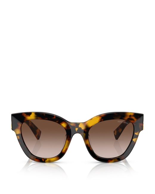 Miu Miu Brown Acetate Square Mu01Ys Sunglasses
