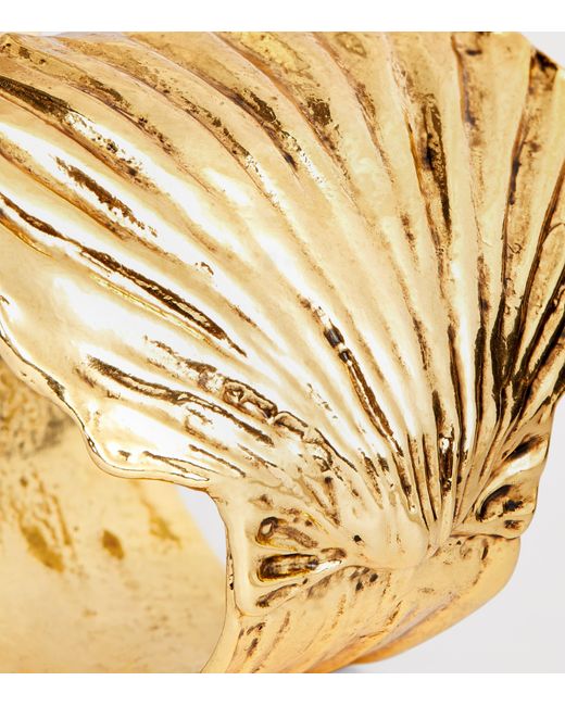 Rixo Metallic Tone Salene Shell Bracelet