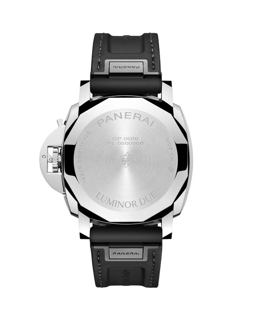 Panerai Gray Stainless Steel Luminor Due Luna Rossa Watch 42mm for men