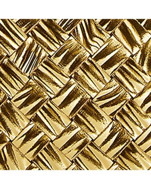 Bottega Veneta Metallic Leather Knot Minaudière Clutch Bag