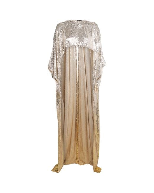 Jenny Packham Natural Sequin Cassia Cape