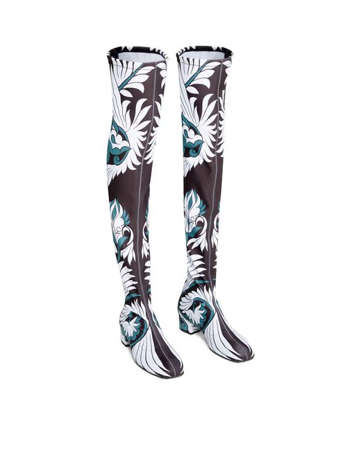 LaDoubleJ Blue Edie Over-the-knee Boots