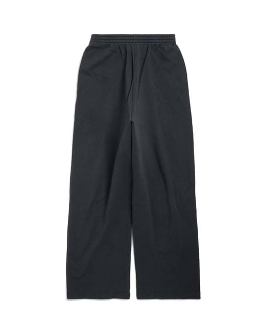 Balenciaga Blue Cotton Cropped Sweatpants