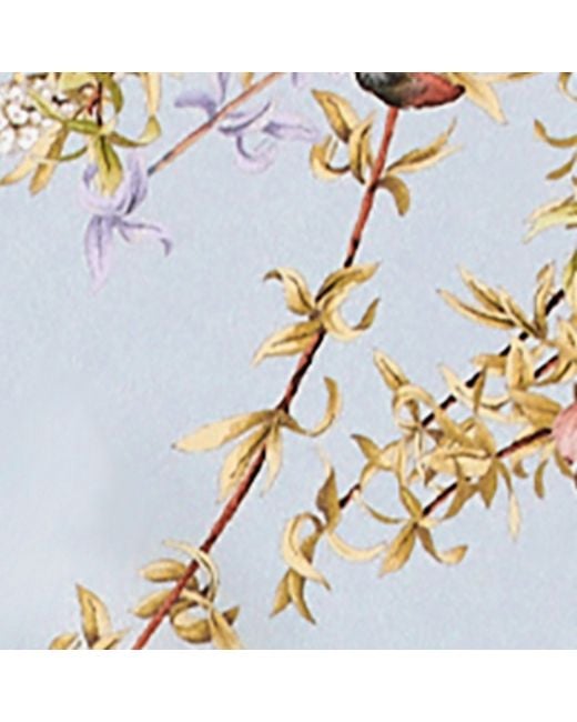 Aspinal Metallic Silk Edwardian Garden Scarf