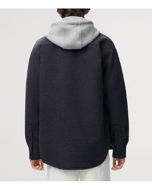 Loewe Blue Pocket Anagram Overshirt for men