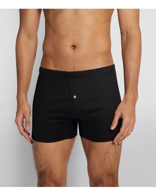 Zimmerli of Switzerland Black Sea Island Boxer Briefs for men