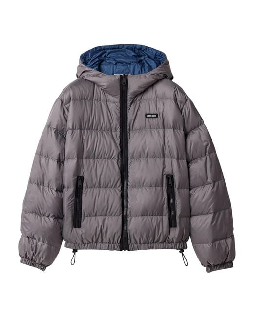Miu Miu Gray Down Ponge Puffer Jacket