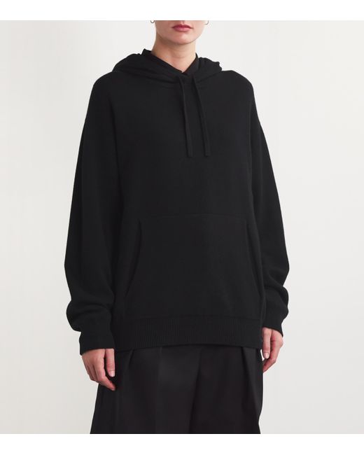 Harrods Black Cashmere Hoodie
