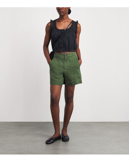 Doen Black Organic Cotton Traveler Blouse