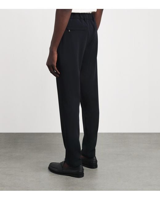 Marco Pescarolo Blue Virgin Wool Trousers for men