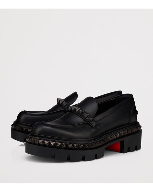 Christian Louboutin Black St Roch Pyraclou Loafers