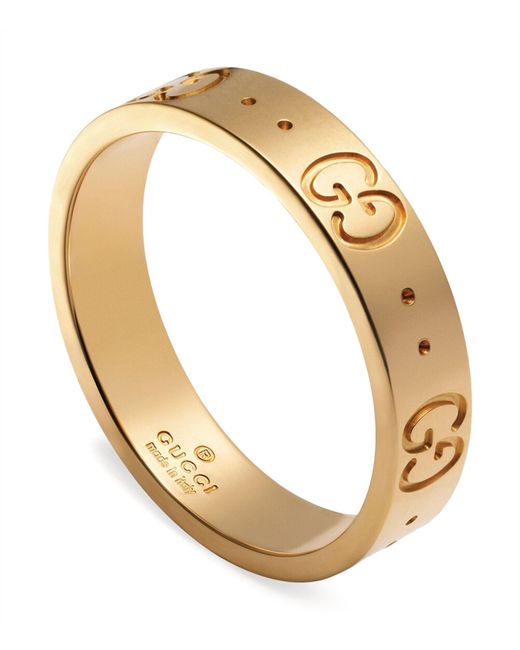 Gucci Natural Yellow Gold Icon Ring