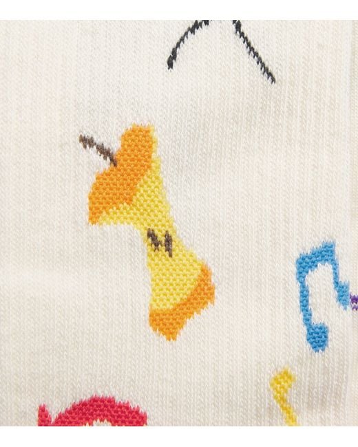 Paul Smith White Gerard's Odd Motifs Socks for men