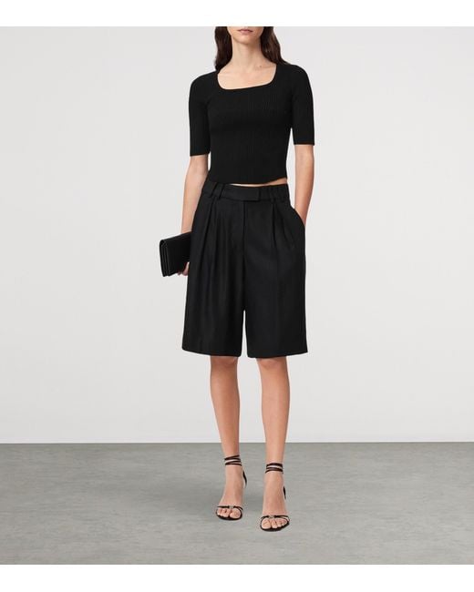 AllSaints Black Cruz Hally Top