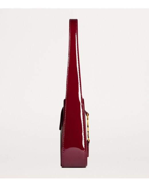 Saint Laurent Red Mini Patent Leather Le 5 À 7 Shoulder Bag