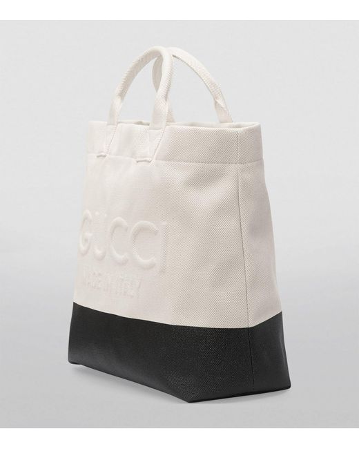 Gucci Natural Canvas Tote Bag