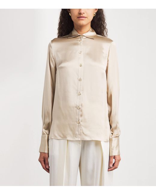 Eleventy Natural Silk Shirt