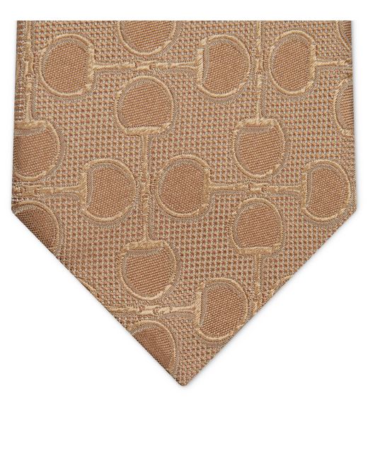 Gucci Natural Silk Horsebit Tie for men