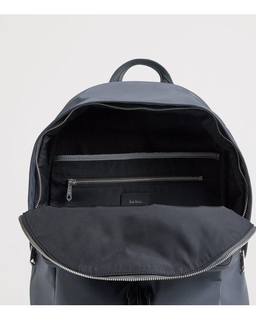 Paul Smith Gray Recycled Logo Backpack for men