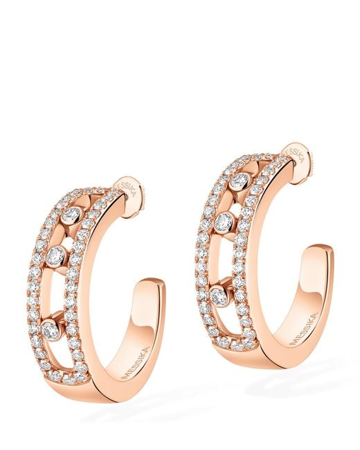 Messika Metallic Move Classique And Diamond Hoop Earrings