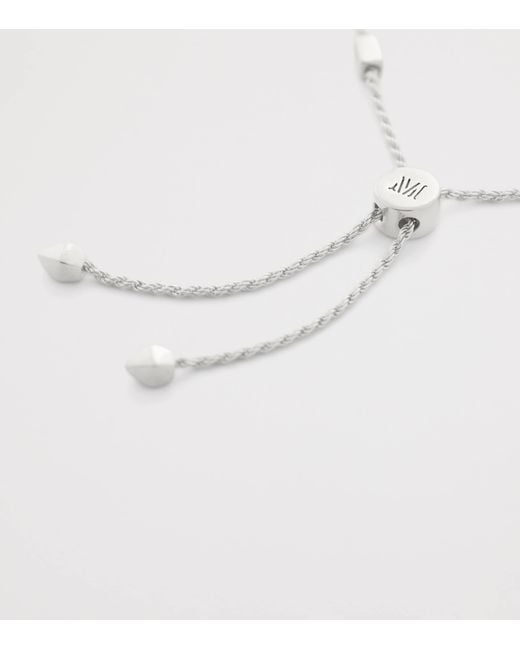 Monica Vinader Metallic Sterling Corda Chain Friendship Bracelet