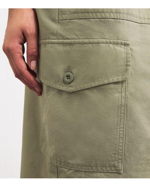 Weekend by Maxmara Green Cotton Maxi Skirt