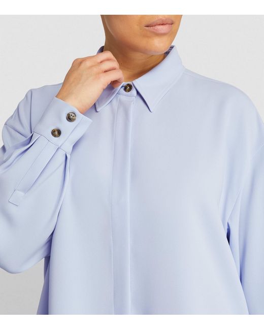 Marina Rinaldi Blue Long-sleeve Shirt