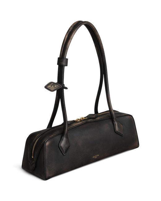 Alaïa Black Medium Leather Le Teckel Shoulder Bag