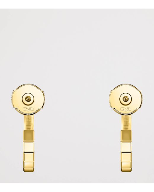 Chopard Metallic Small Ice Cube Hoop Earrings